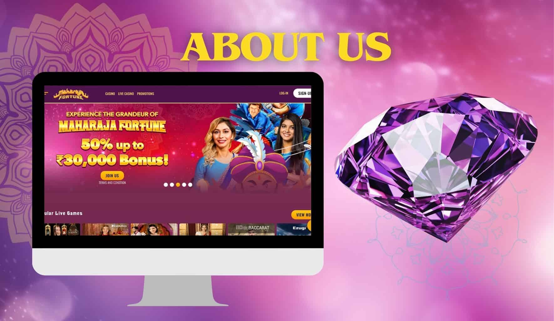 Maharaja Fortune India online casino company Who are we information